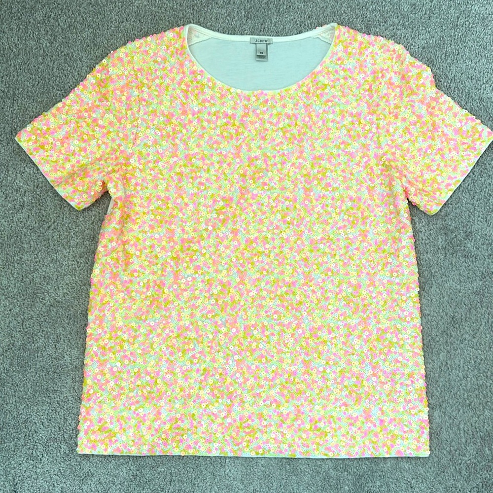 J. Crew Women’s Sequin T-Shirt